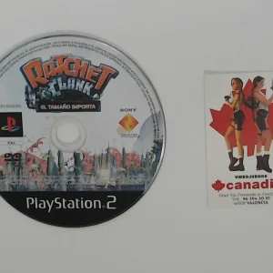 Ratchet and Clanck El Tamaño Importa Solo dvd PS2