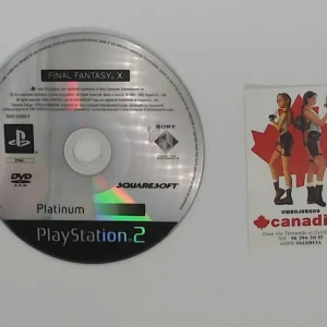 Final Fantasy x 10 Platinum Solo dvd PS2