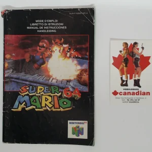 Super Mario 64 manual suelto N64
