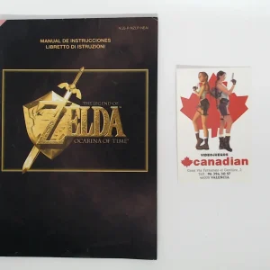 Zelda ocarina of time manual suelto N64