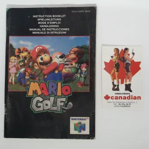 Mario golf manual suelto N64