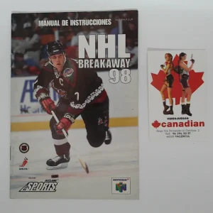 NHL breakaway manual suelto N64