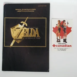 Zelda ocarina of time manual suelto N64