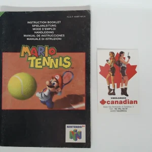 Mario tennis manual suelto N64
