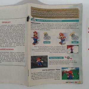 Super Mario 64 manual suelto N64