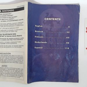 Zelda Majora's Mask manual suelto N64