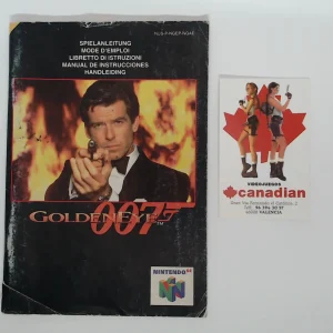 Goldeneye 007 manual suelto N64