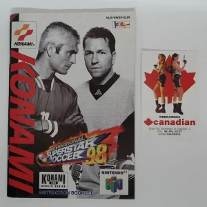 International superstar soccer 98 manual suelto N64