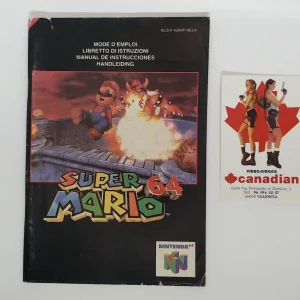 Super Mario 64 manual suelto N64