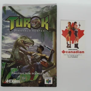 Turok dinosaur hunter manual suelto N64