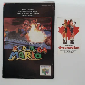 Super Mario 64 manual suelto N64