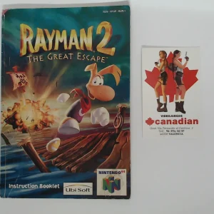 Rayman 2 the great escape manual suelto N64