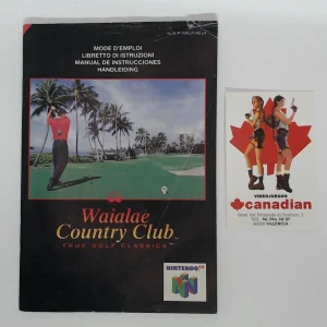 Waialae country club: true golf classics manual suelto N64
