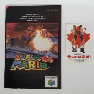 Super Mario 64 manual suelto N64
