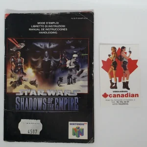 Star Wars Shadows of the empire manual suelto N64