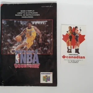 Kobe Bryant NBA courtside manual suelto N64
