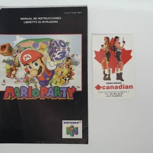 Mario party manual suelto N64