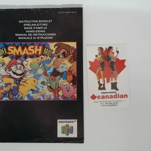 Super Smash Bros manual suelto N64
