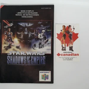 Star Wars shadows of the empire manual suelto N64