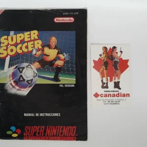 Super Soccer manual suelto SNES