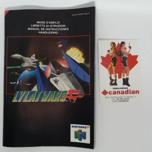 Laylat wars manual suelto N64
