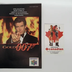 Goldeneye 007 manual suelto N64