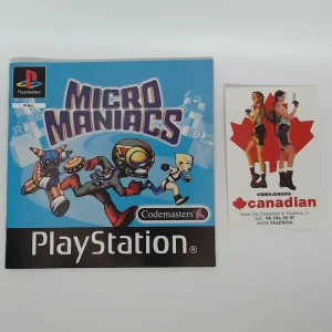 Micro Maniacs manual suelto ps1
