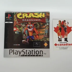Crash Bandicoot platinum manual suelto ps1
