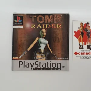 Tomb Raider platinum manual suelto ps1