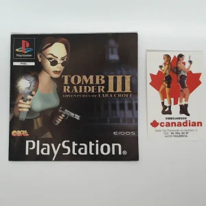 Tomb Raider 3 III manual suelto ps1