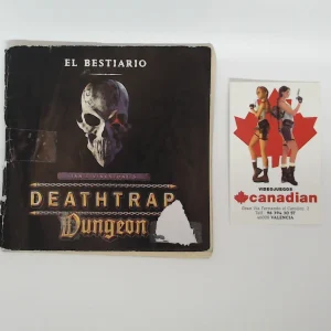 Deathtrap Dungeon manual suelto ps1