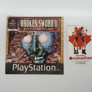 Broken Sword 2 II Las fuerzas del mal manual suelto ps1