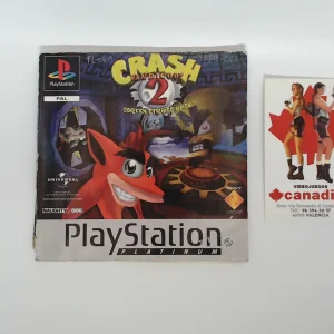 Crash Bandicoot 2 cortex strikes back platinum manual suelto ps1