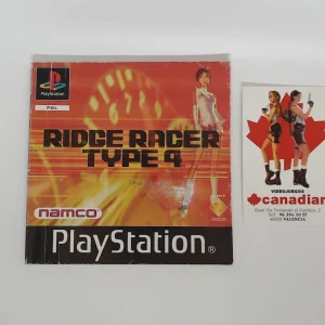 Ridge Racer Type 4 manual suelto ps1