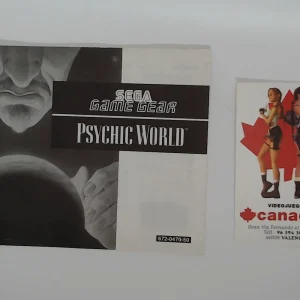 Psychic World manual suelto Game Gear