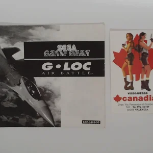 G-Loc manual suelto Game Gear