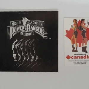 Power Rangers the movie manual suelto Game Gear