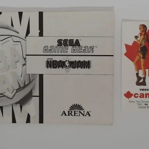 NBA jam manual suelto Game Gear