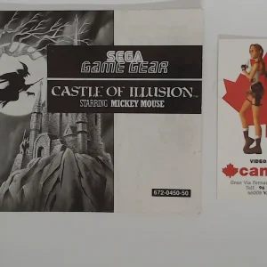 Castle of Illusion starring Mickey Mouse manual suelto Game Gear