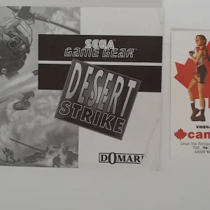Desert Strike manual suelto Game Gear