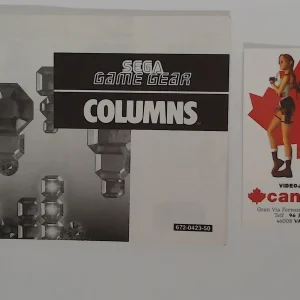 Columns manual suelto Game Gear