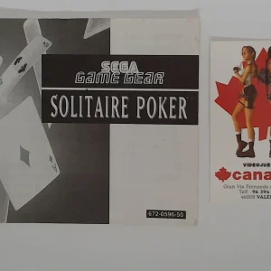 Solitaire poker manual suelto Game Gear