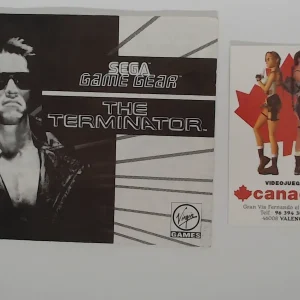 The Terminator manual suelto Game Gear