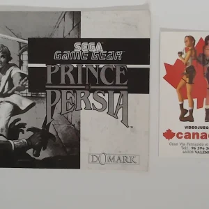 Prince of Persia manual suelto Game Gear