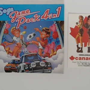 Sega game pack 4 in 1 manual suelto Game Gear