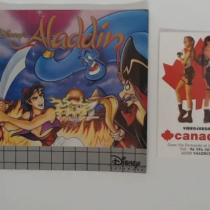 Aladdin manual suelto Game Gear