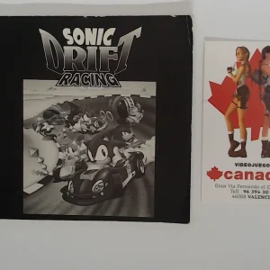 Sonic drift racing manual suelto Game Gear
