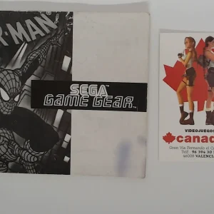 Spider-man manual suelto Game Gear